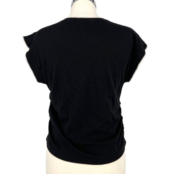 Madewell Side Cinch Muscle Tee Black Size Medium NWT - Picture 7 of 10